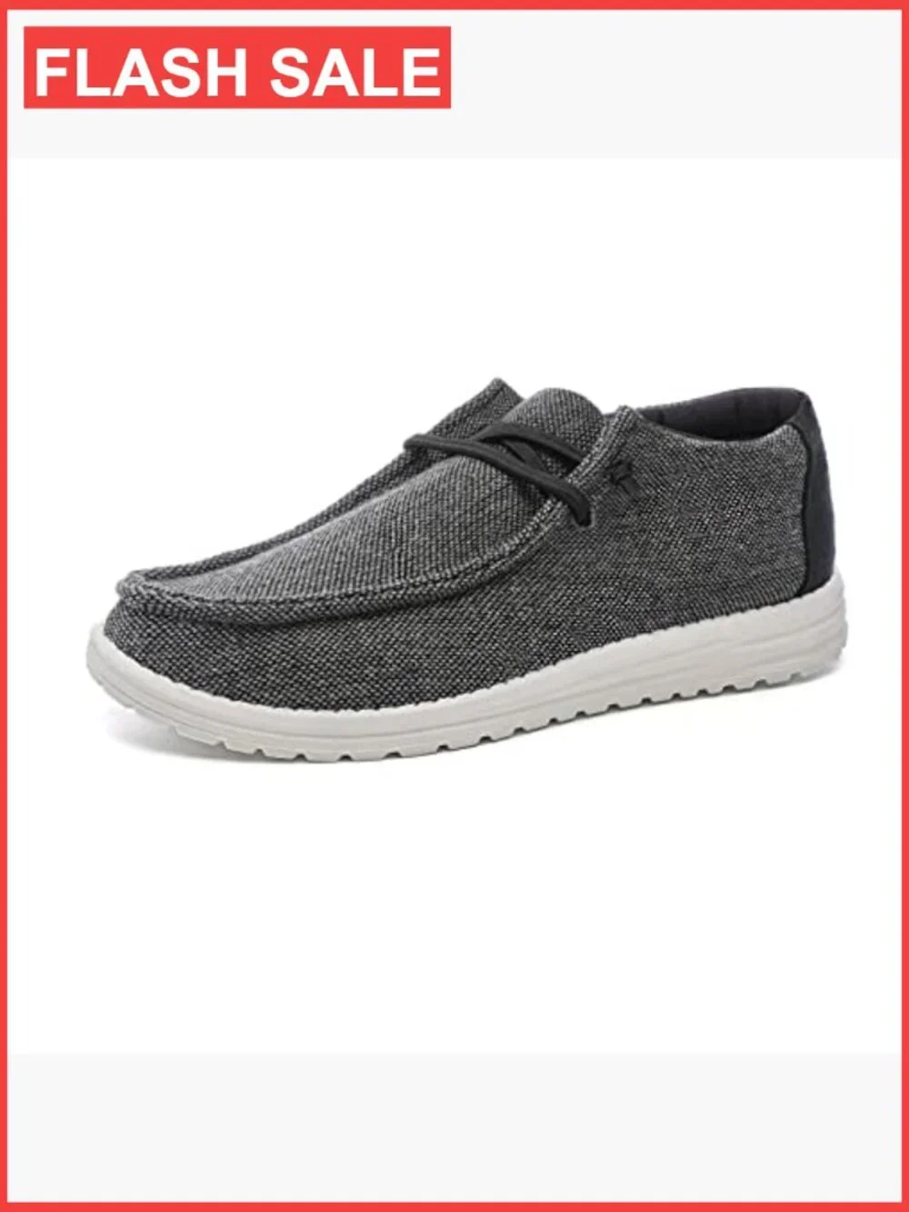 Lightweight Mens Boat Shoes Slip On Loafers Canvas Lace-up Deck Shoes Casual
